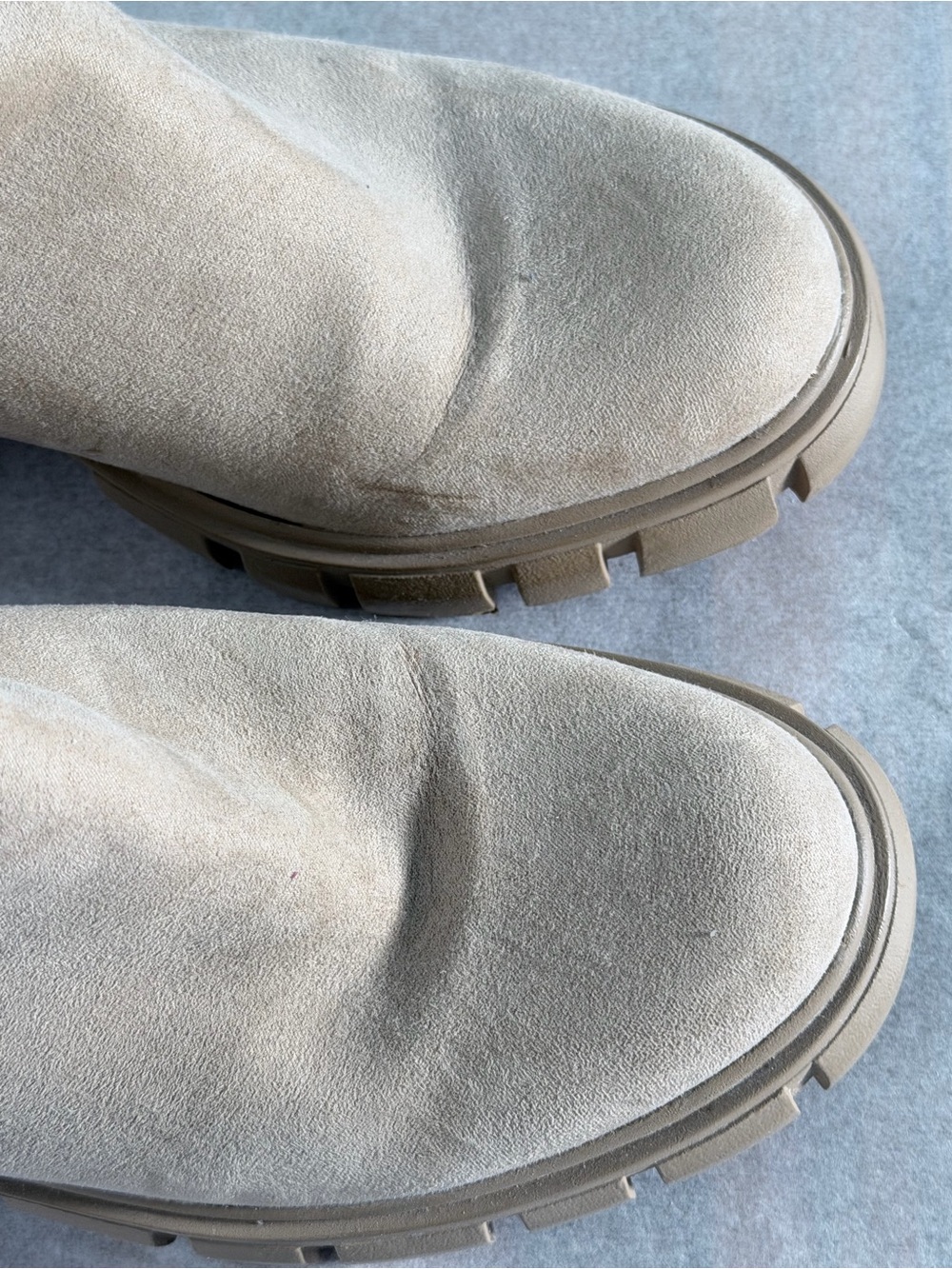 Madden Girl Taupe Chunky Chelsea Booties - Picture 2 of 9